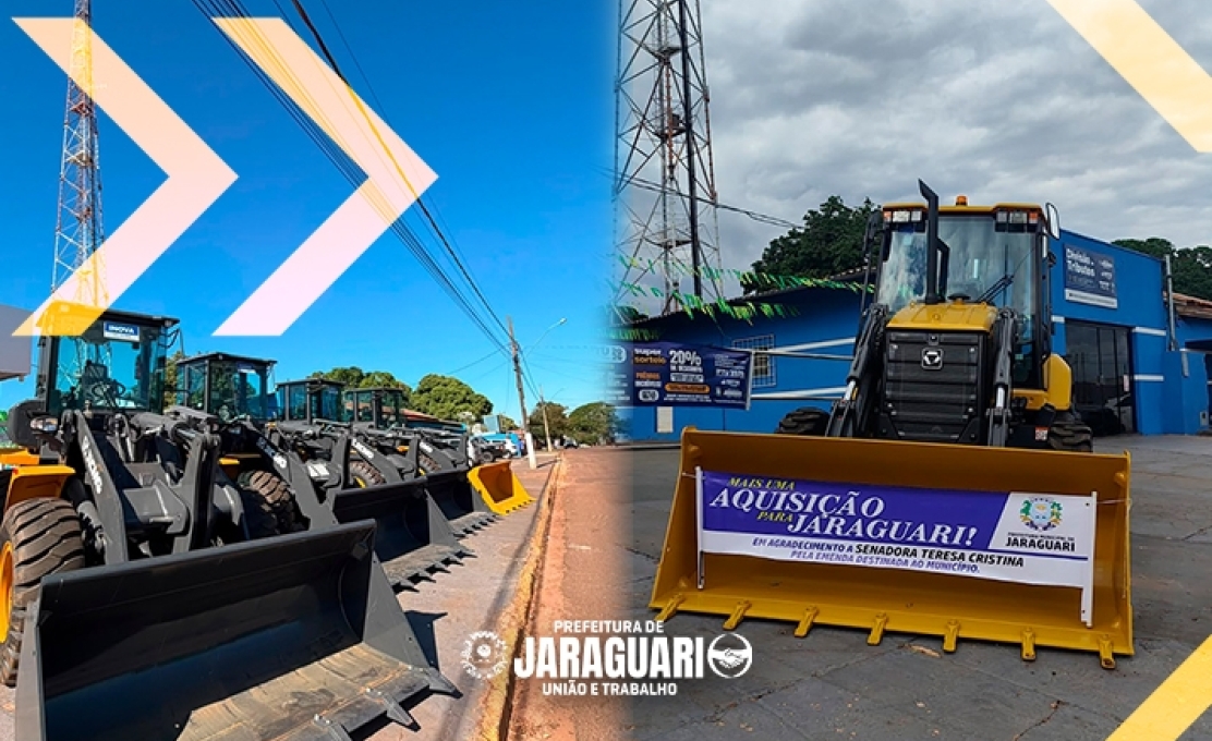 Prefeitura de Jaraguari conquista novos equipamentos e veículos para fortalecer...
