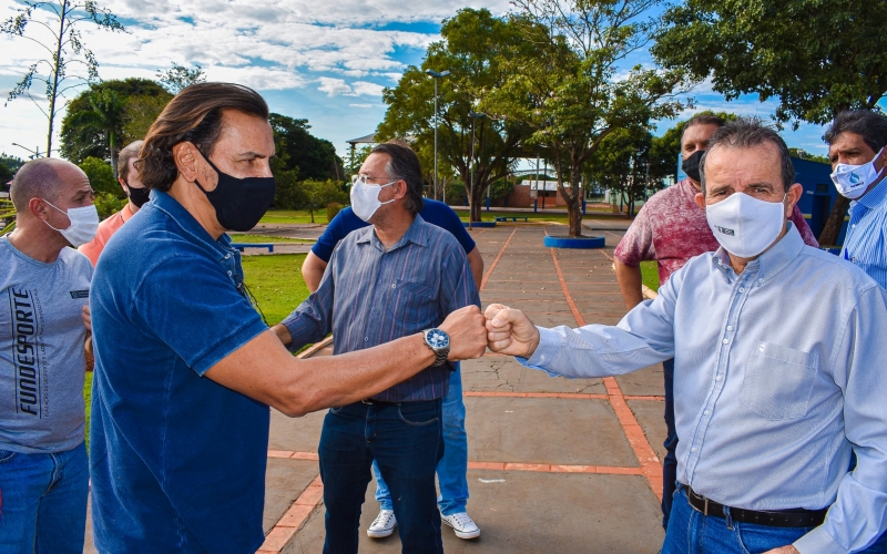 PREFEITO RECEBE VISITA TÉCNICA DO DIRETOR PRESIDENTE DA FUNDESPORTE.