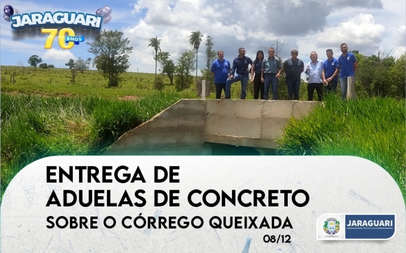 Aduelas de Concreto sobre o Córrego Queixada