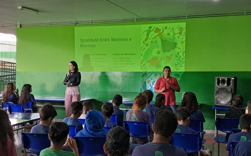 Jaraguari/MS Promove Ação Educativa em Escolas para Celebrar os Direitos das Mulheres
