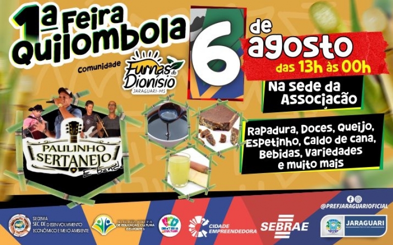 1ª Feira Quilombola na comunidade Furnas do Dionísio