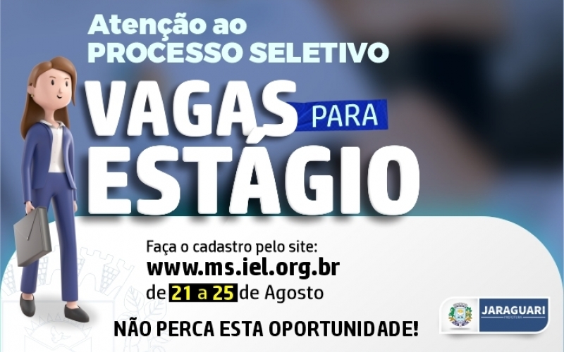 VAGAS PARA ESTÁGIO