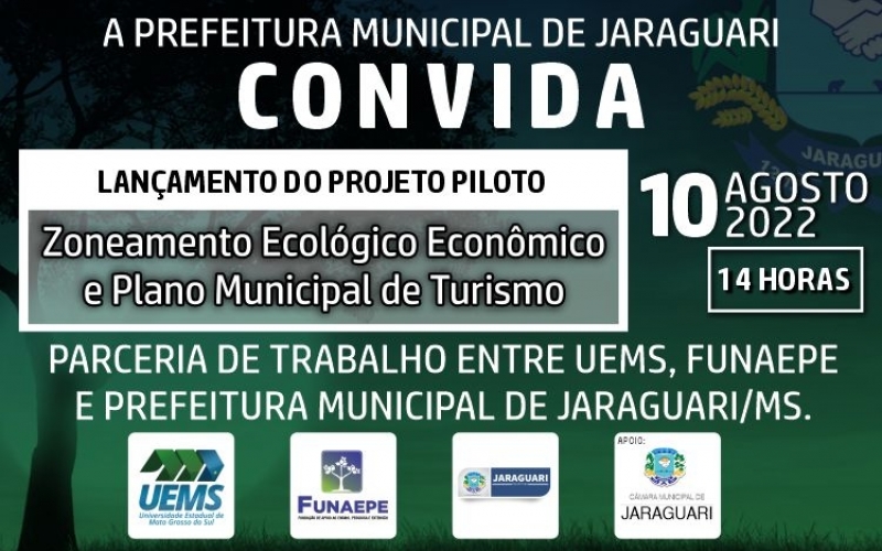 Lançamento do Projeto Piloto “Zoneamento Ecológico Econômico e Plano Municipal de Turismo” 