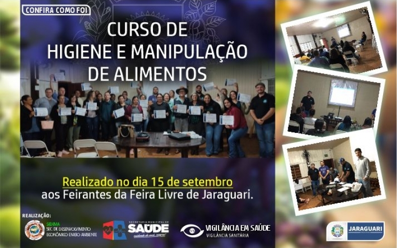 1º Curso de Higiene e Manipulação de Alimentos