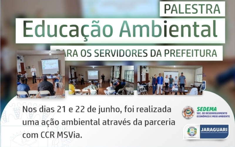 Palestra sobre Educação Ambiental para os Servidores da Prefeitura
